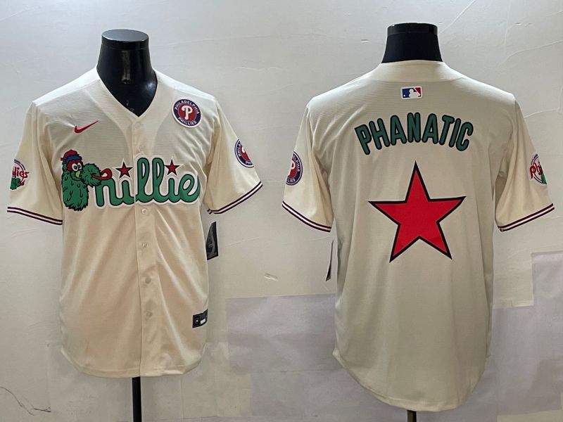 Men Philadelphia Phillies Blank Cream Three generations Joint Name 2025 Nike MLB Jersey style 12->los angeles dodgers->MLB Jersey